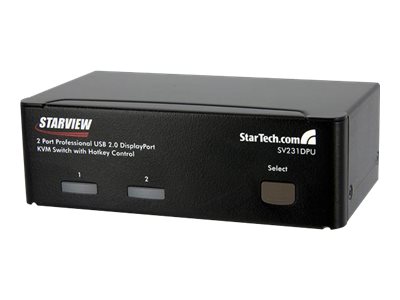 Lav aftensmad sød Ønske StarTech.com 2 Port USB DisplayPort KVM Switch with Hotkey Control |  www.shidirect.com