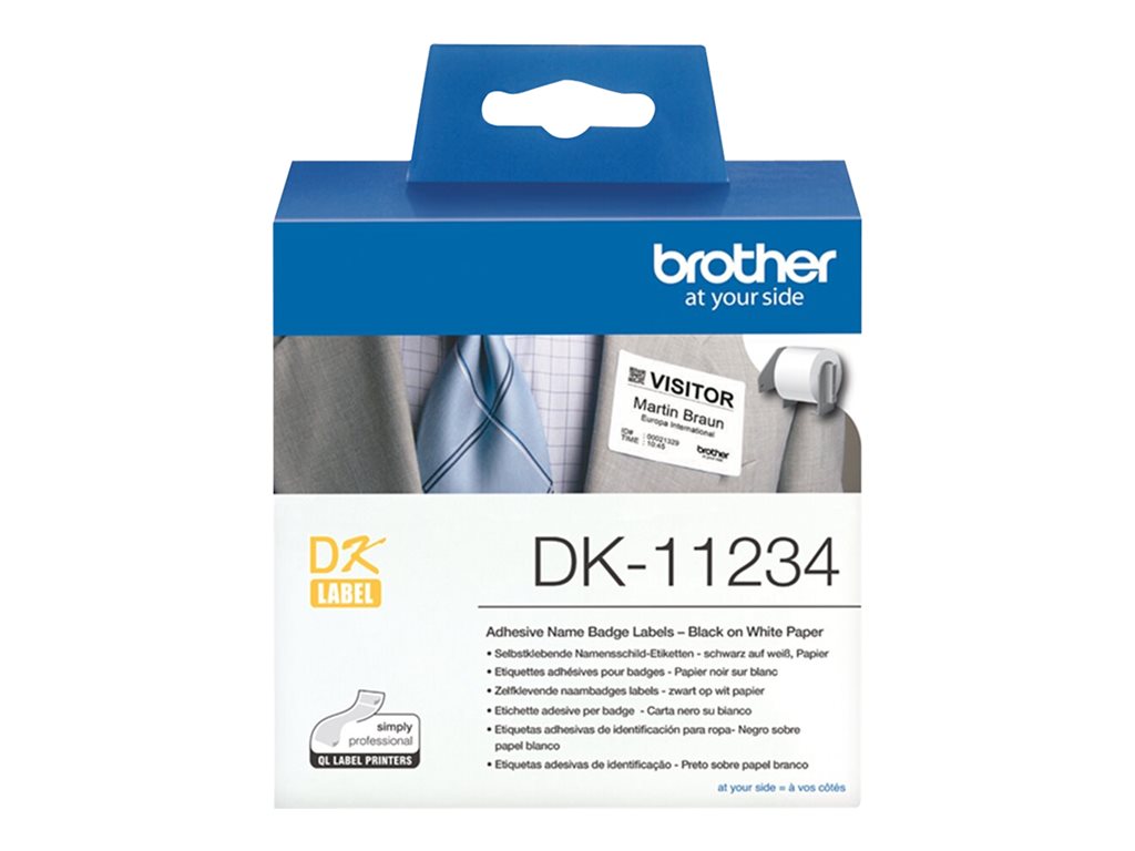 BROTHER name badge labels