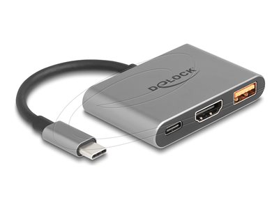 DELOCK USB Type-C Adapter zu HDMI 4K 30 Hz mit USB Typ-A DELOCK USB Type-C Adapter zu HDMI 4K 30 Hz mit USB Typ-A