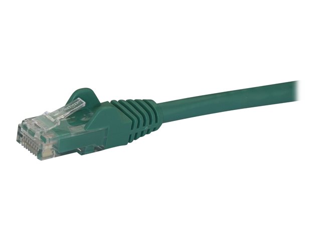 Image of StarTech.com 2m CAT6 Ethernet Cable, 10 Gigabit Snagless RJ45 650MHz 100W PoE Patch Cord, CAT 6 10GbE UTP Network Cable w/Strain Relief, Green, Fluke Tested/Wiring is UL Certified/TIA - Category 6 - 24AWG (N6PATC2MGN) - patch cable - 2 m - green