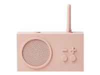 Lexon Tykho 3 FM Radio/Bluetooth Speaker - Pink - LA119P8