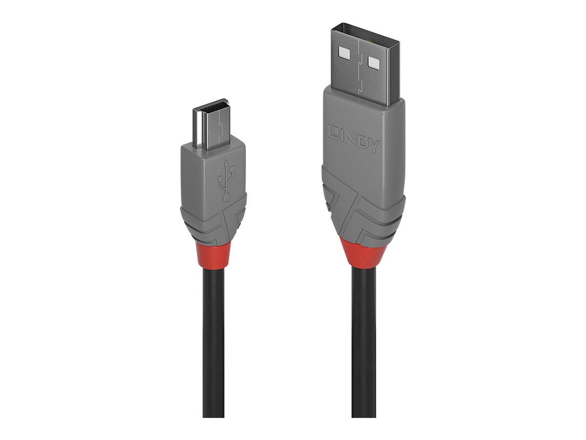 C ble USB 2.0 type A vers Mini-B, Anthra Line, 3m