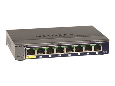 NETGEAR GS108T 8-Port Gigabit Smart Managed Switch