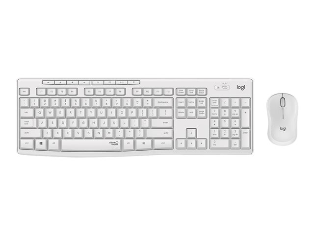 Logitech MK295 Silent - ensemble clavier et souris - Franais - blanc cass Priphrique d\'entre