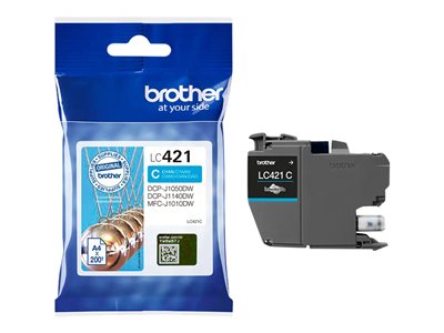 BROTHER 200-page Cyan ink cartridge, BROTHER LC421C LC421C (BILD2)