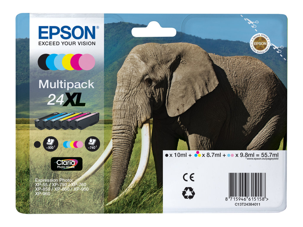 EPSON 3LB Ink Cartridge Multipck 6-col.