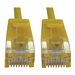 Eaton Tripp Lite Series Cat6a 10G Snagless Molded Slim UTP Ethernet Cable (RJ45 M/M), PoE, Yellow, 6 in. (15 cm)