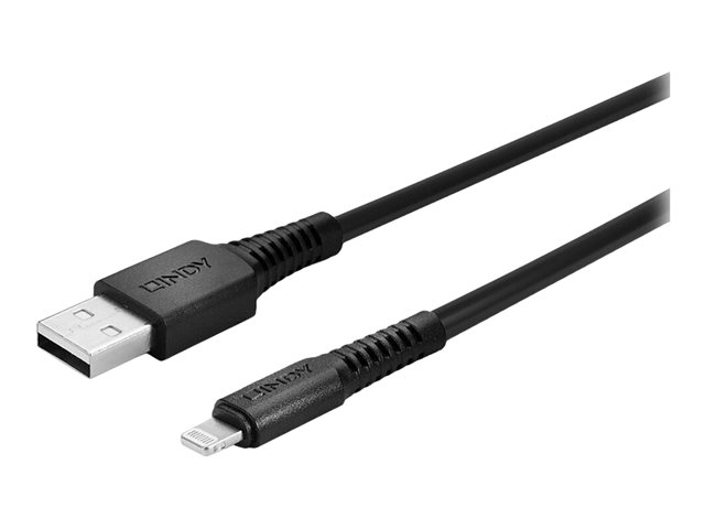 LINDY 3m USB to Lightning Cable black