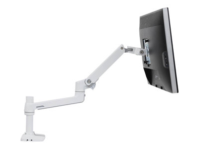 Ergotron LX - Monteringssats (vridbar arm, bordsfäste, stång,  förlängningsfäste) - för LCD-display - aluminium, stål - vit -  skärmstorlek: upp till 34