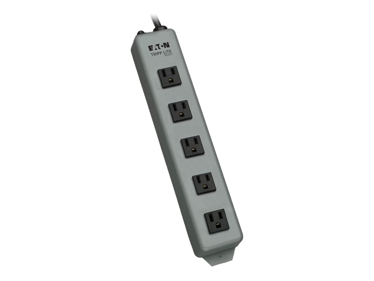Tripp Lite Waber Industrial Power Strip 5 Outlet 6' Cord Switchless 5-15P