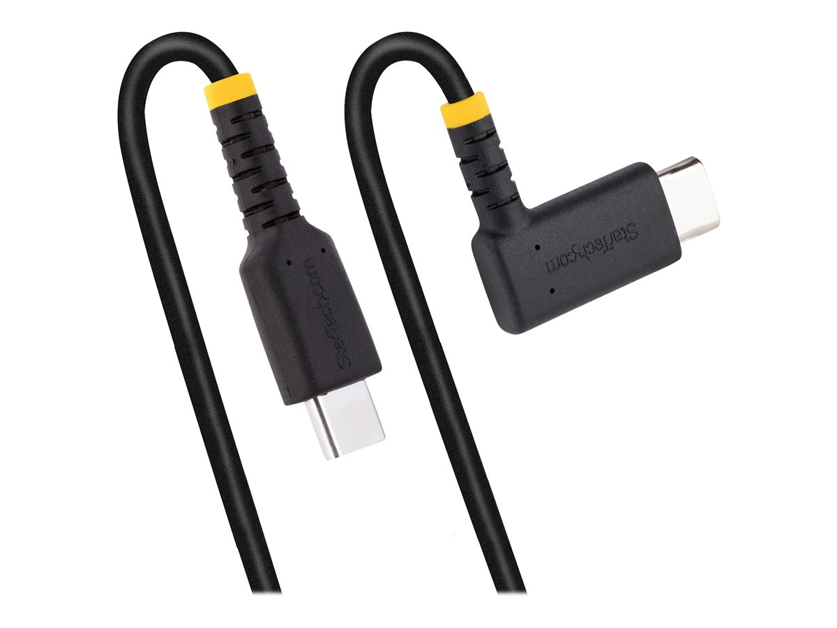 StarTech.com 6ft (2m) USB C Charging Cable Right Angle, 60W PD 3A, Heavy Duty Fast Charge USB-C Cable, USB 2.0 Type-C, Durable and Rugged Aramid Fiber, S20/iPad/Pixel - High Quality USB Charging Cord (R2CCR-2M-USB-CABLE) - USB kabel typ C - USB-C do USB-C - 2 m – foto 3