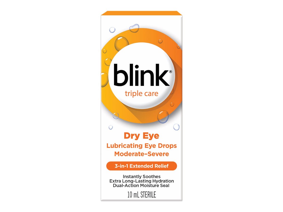 Blink Triple Care 3-in-1 Extended Relief Lubricating Eye Drops - 10ml