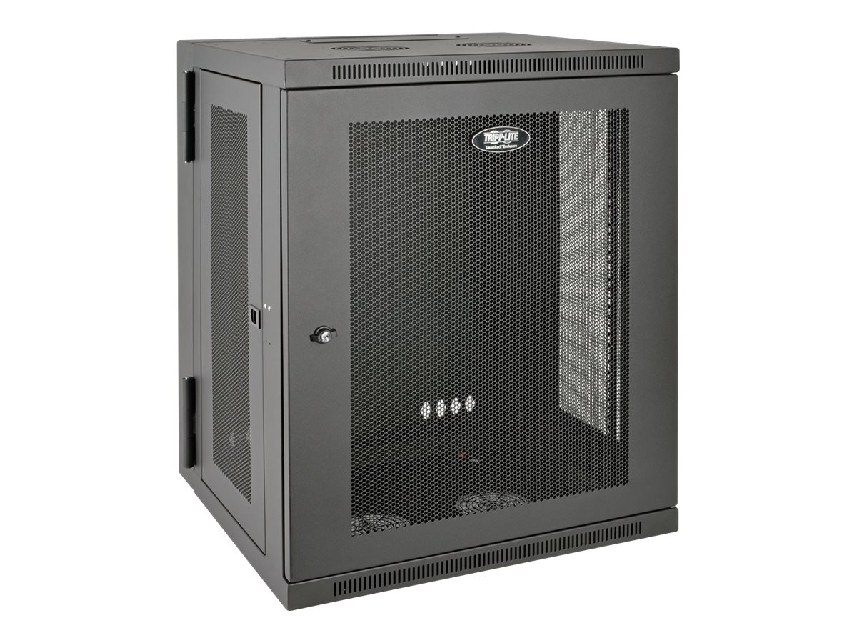 Tripp Lite 15U Wall Mount Rack Enclosure Server Cabinet Hinged Wallmount