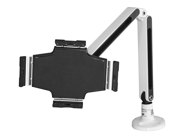 Image of StarTech.com Desk-Mount Tablet Arm - Articulating Tablet Mount - For 9" to 11" Tablets - iPad or Android Tablet Holder - Lockable - Steel mounting kit - adjustable arm - for tablet - white - TAA Compliant