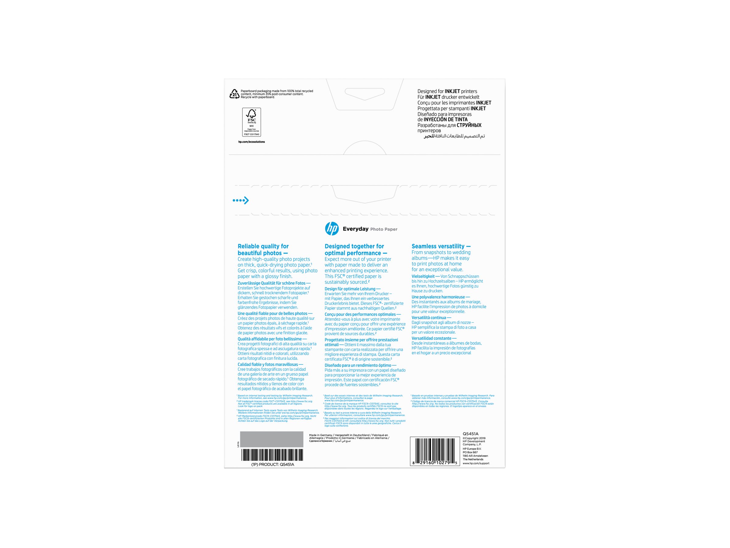 HP MV PAPIER PHOTO POLYVALENT H