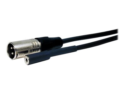 Comprehensive Standard Audio cable XLR3 male to stereo mini jack female 10 ft shielded 