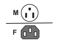 AddOn - Power cable - NEMA 5-15P (M) to power IEC 60320 C13