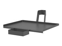 Ergotron - TAA Compliant Version shelf - heavy-duty - for medical monitor - dark grey