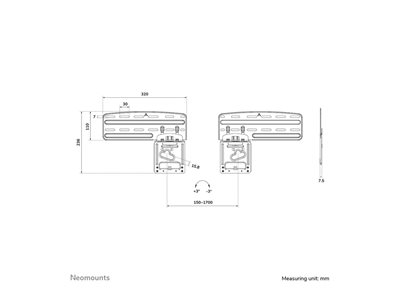 NEOMOUNTS Wall Mount for Samsung QMC QMB