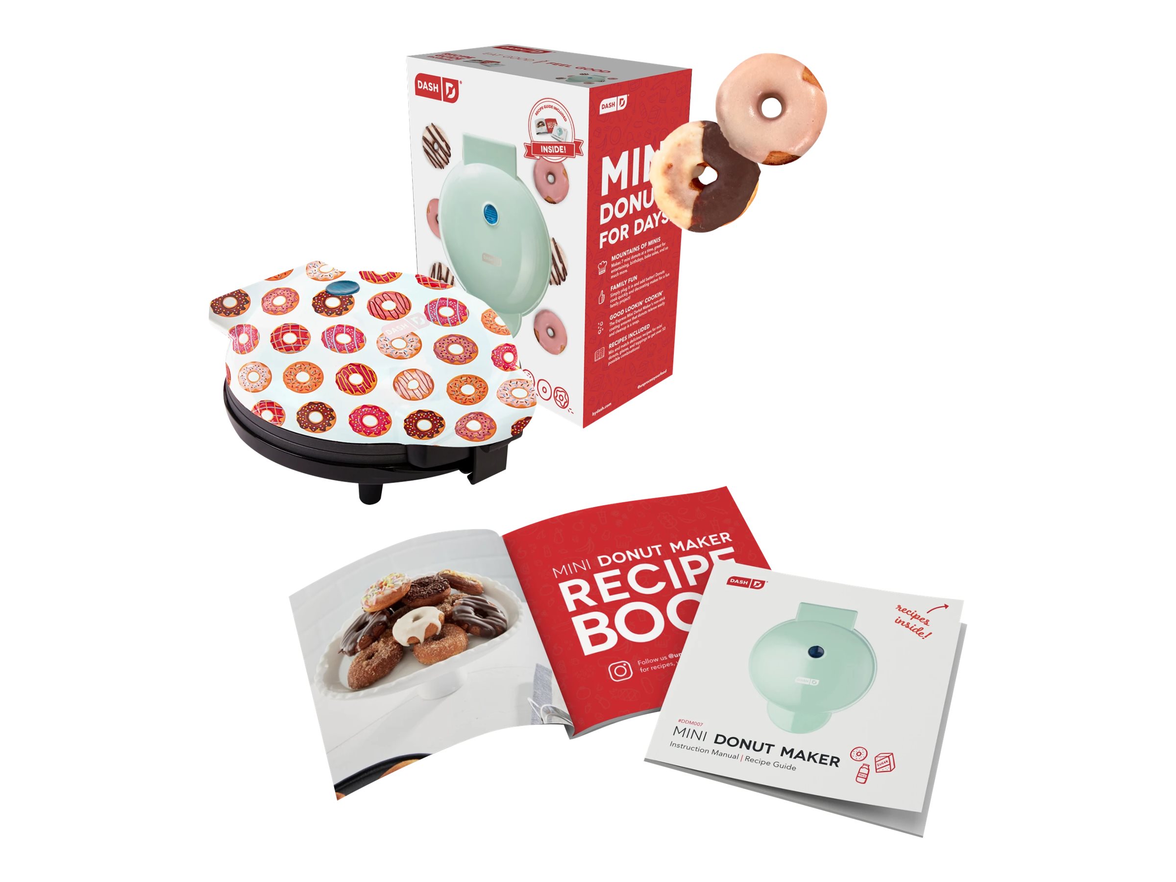 Dash Express Mini Doughnut Maker - Donut Print - DDM007GBDP04