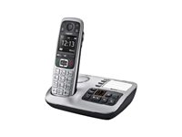 Gigaset E560A Trådløs telefon Ingen nummervisning Sort Sølv