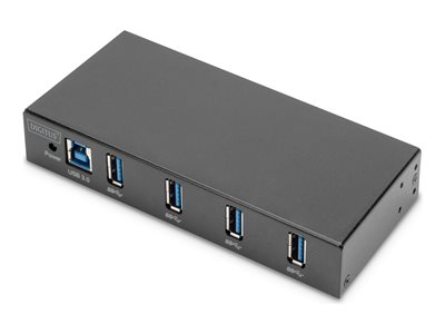 DIGITUS USB-Hub 4-Port 3.0->4xA3.0 industrial line schw. - DA-70257