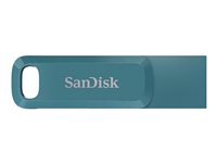 SanDisk Ultra Dual Drive Go 64GB USB 3.2 Gen 1 / USB-C USB stick Blå