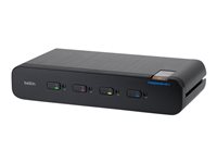 Belkin Universal Secure Dual-Head assembled with CAC port cover KVM / audio switch 