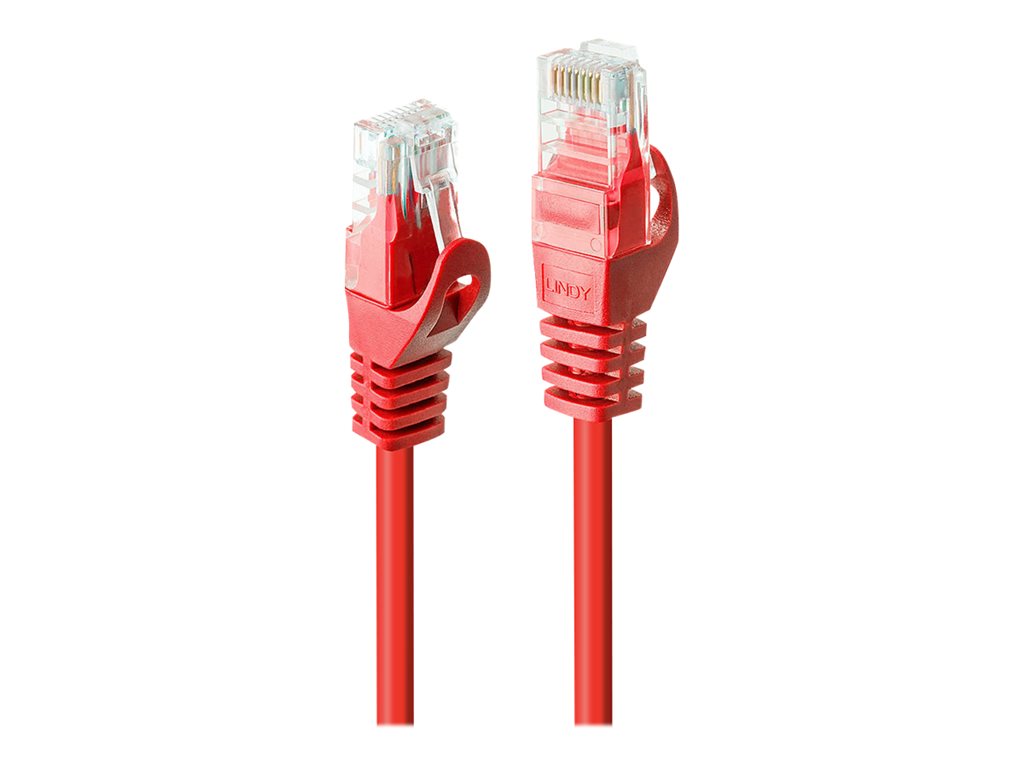 LINDY Basic Cat.6 U/UTP Cable Red 10m
