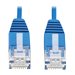 Eaton Tripp Lite Series Cat6a 10G Molded Ultra-Slim UTP Ethernet Cable (RJ45 M/M), Blue, 6-in. (15.24 cm)