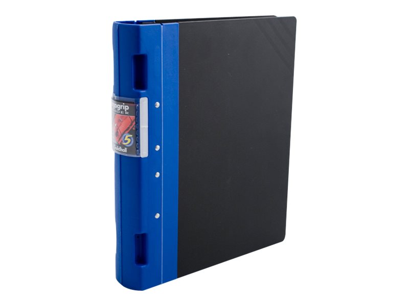 Guildhall Ergogrip Ring Binder For A4 Capacity 400 Sheets Black With Blue Spine Guildhall Ergogrip Ring Binder For A4 Capacity 400 Sheets Black With Blue Spine