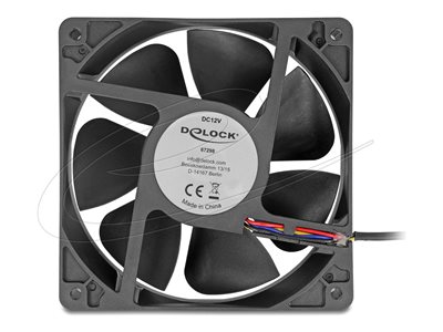 DELOCK Axiallufter 12 V DC 120 x 120 x
