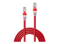 LINDY S/FTP Cat.6A Cable Red 0.5m