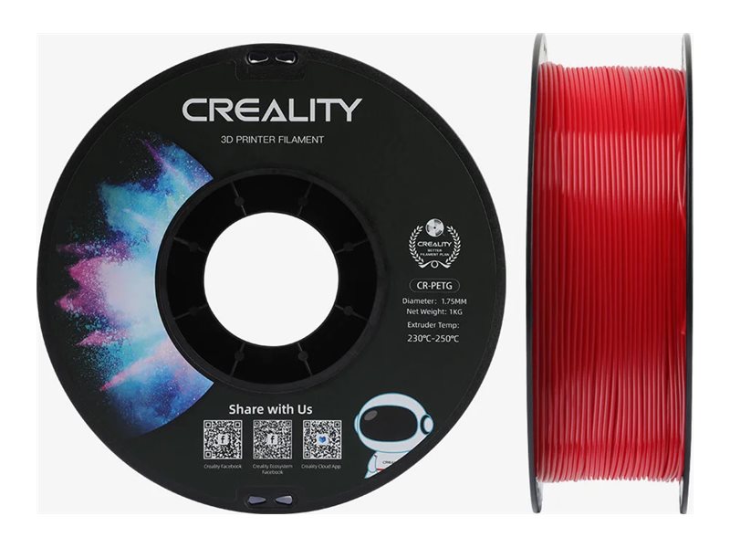 Creality3D Rød CR-PETG filament