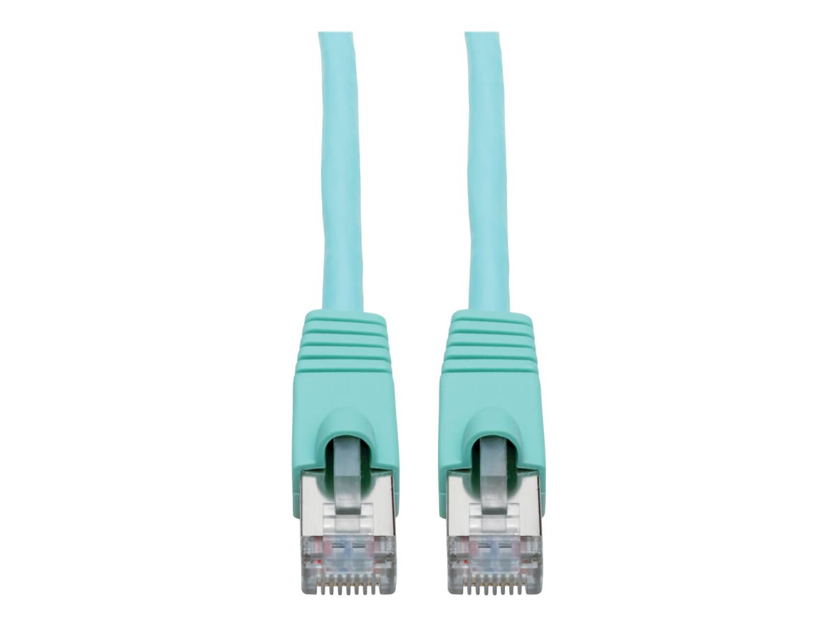 Eaton Tripp Lite Series Cat6a 10G Snagless Shielded STP Ethernet Cable (RJ45 M/M), PoE, Aqua, 35 ft. (10.67 m)