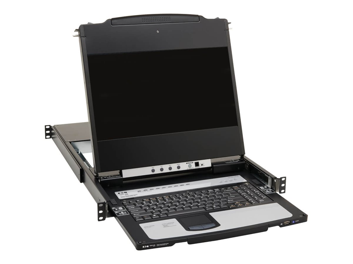 Tripp Lite DisplayPort KVM Console Switch 8-Port 17in LCD Dual Rail 1URM