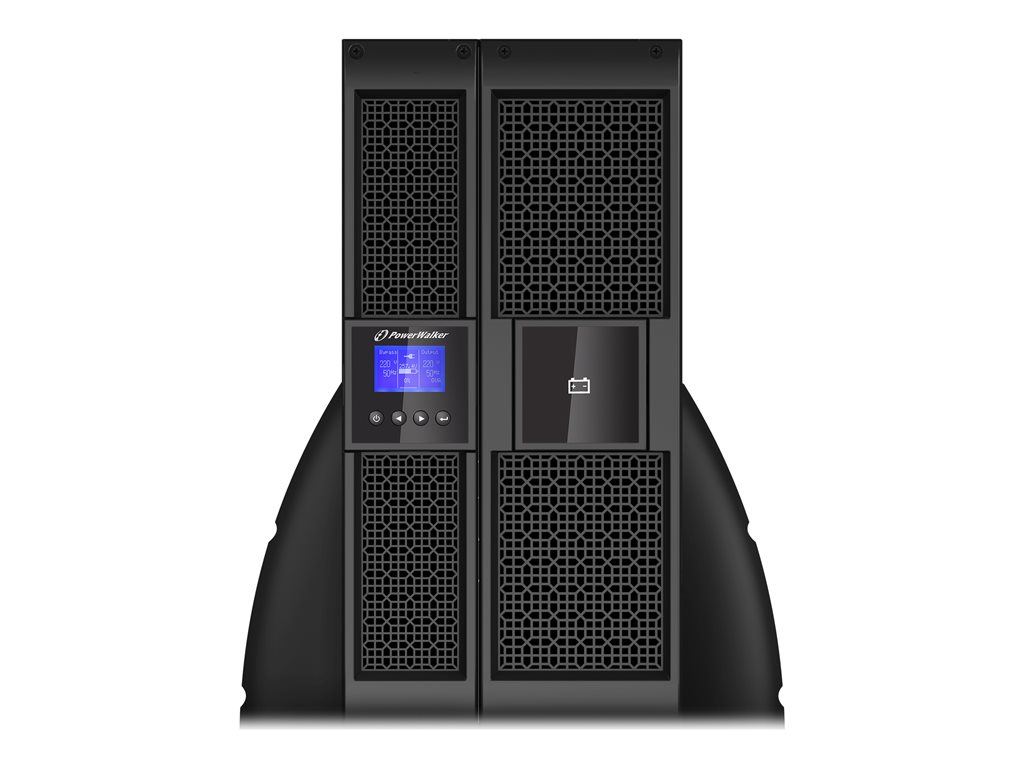 UPS RACK POWERWALKER VFI 10000 PRT HID ON-LINE 10000VA 8X IEC C19 TERMINAL USB-B RS-232 LCD 5U