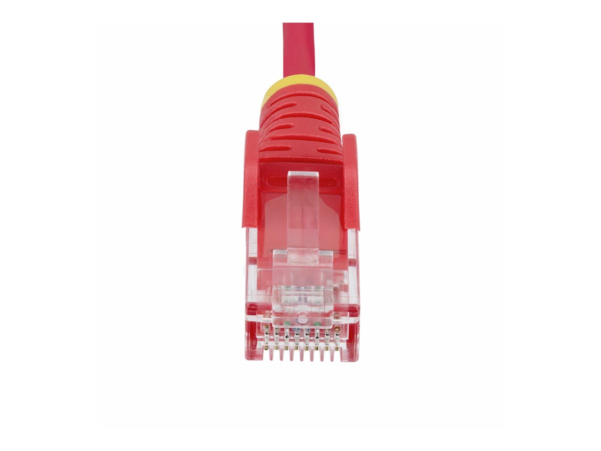 StarTech.com 50cm Red Slim CAT6 Ethernet Cable, Snagless, 28AWG, LSZH - patch kabel - 50 cm - červená – foto 4