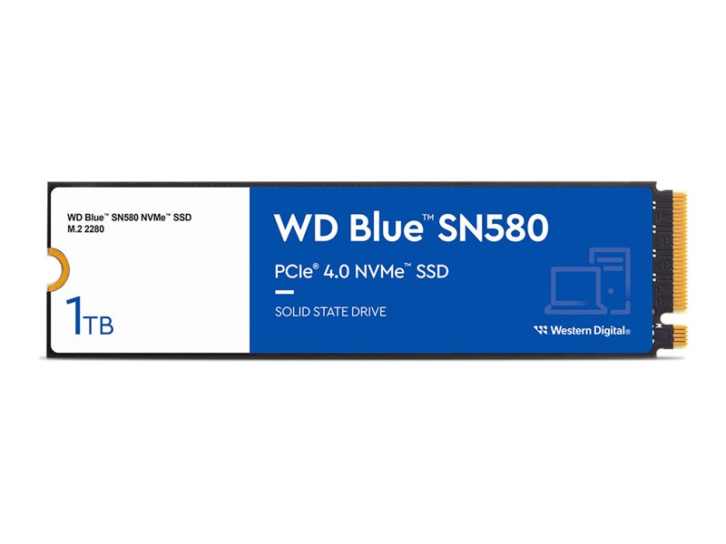 WD Blue SN580 WDS100T3B0E - SSD - 1 To - PCIe 4.0 x4 (NVMe)
