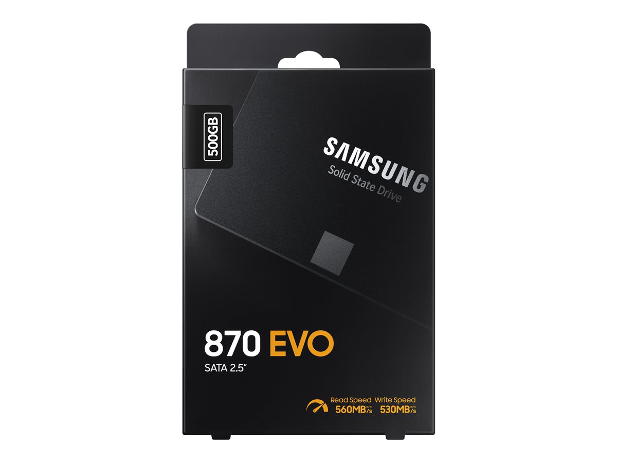 Samsung 870 EVO 500GB - SSD 2.5   SATA III, 560 530 MB s, TLC, 300 TBW