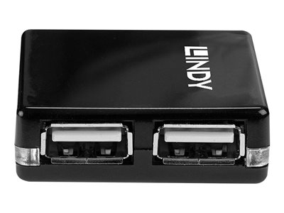 LINDY USB 2.0 Mini Hub 4 Port, 4x4cm, LINDY 42742 42742 (BILD1)