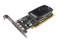 NVIDIA Quadro P1000 - Graphics card - Quadro P1000 - 4 GB GDDR5 - PCIe 3.0 x16 - 4 x Mini DisplayPort - for ThinkCentre M75t Gen 2; ThinkStation P320; P330; P330 Gen 2; P340; P410; P520; P720; P920