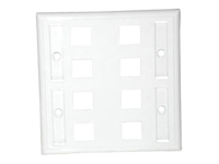 C2G Premise Plus Multimedia Keystone Wall Plate