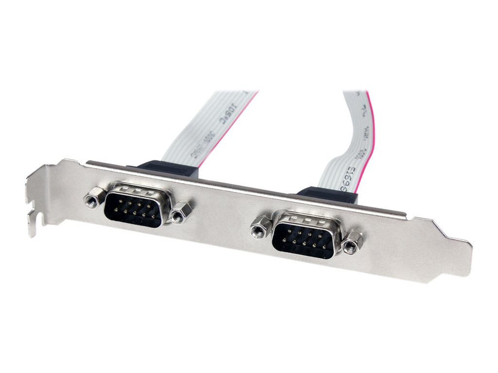 StarTech .com Support de port série DB9 16 pouces à 2 ports vers en-tête 10 broches