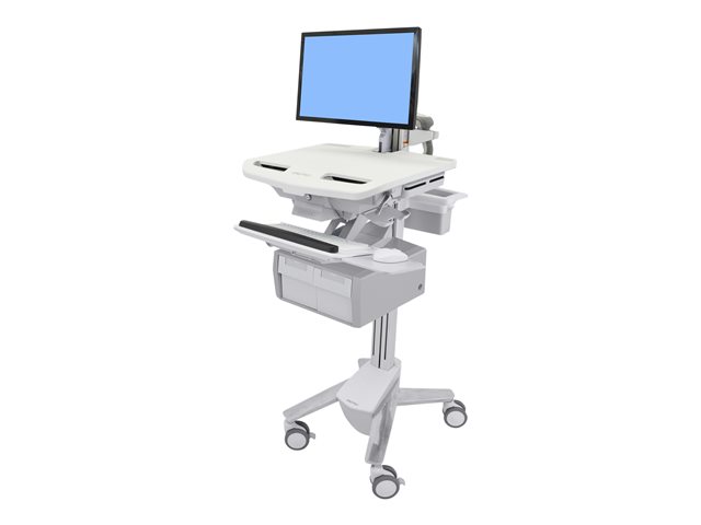 Ergotron StyleView - Cart - open architecture - for LCD display / PC equipment - plastic, aluminum, zinc-plated steel - screen size: up to 24