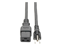 Eaton Tripp Lite Series Computer Power Cord, C19 to NEMA 5-15P - Heavy-Duty, 15A, 125V, 14 AWG, 10 ft. (3.05 m), Black