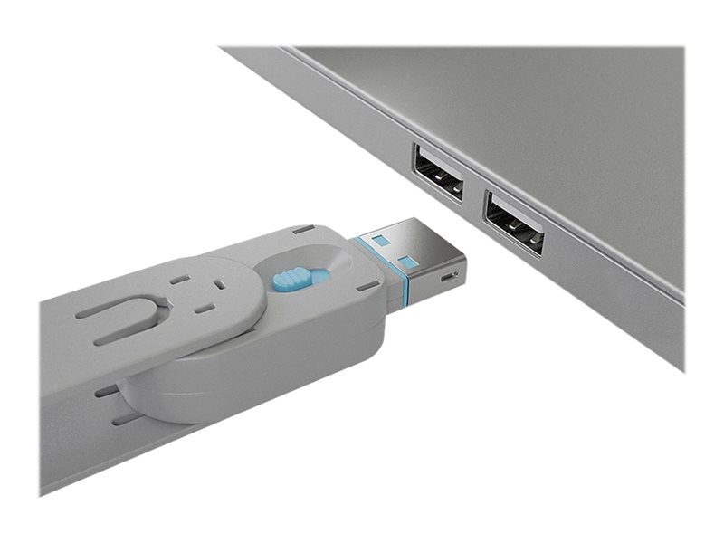 LINDY Clé USB et 4 bloqueurs de ports USB - Rouge - Cdiscount