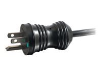 C2G 8ft 16 AWG Coiled Hospital Grade Power Cord (NEMA 5-15P to IEC320C13) - Black