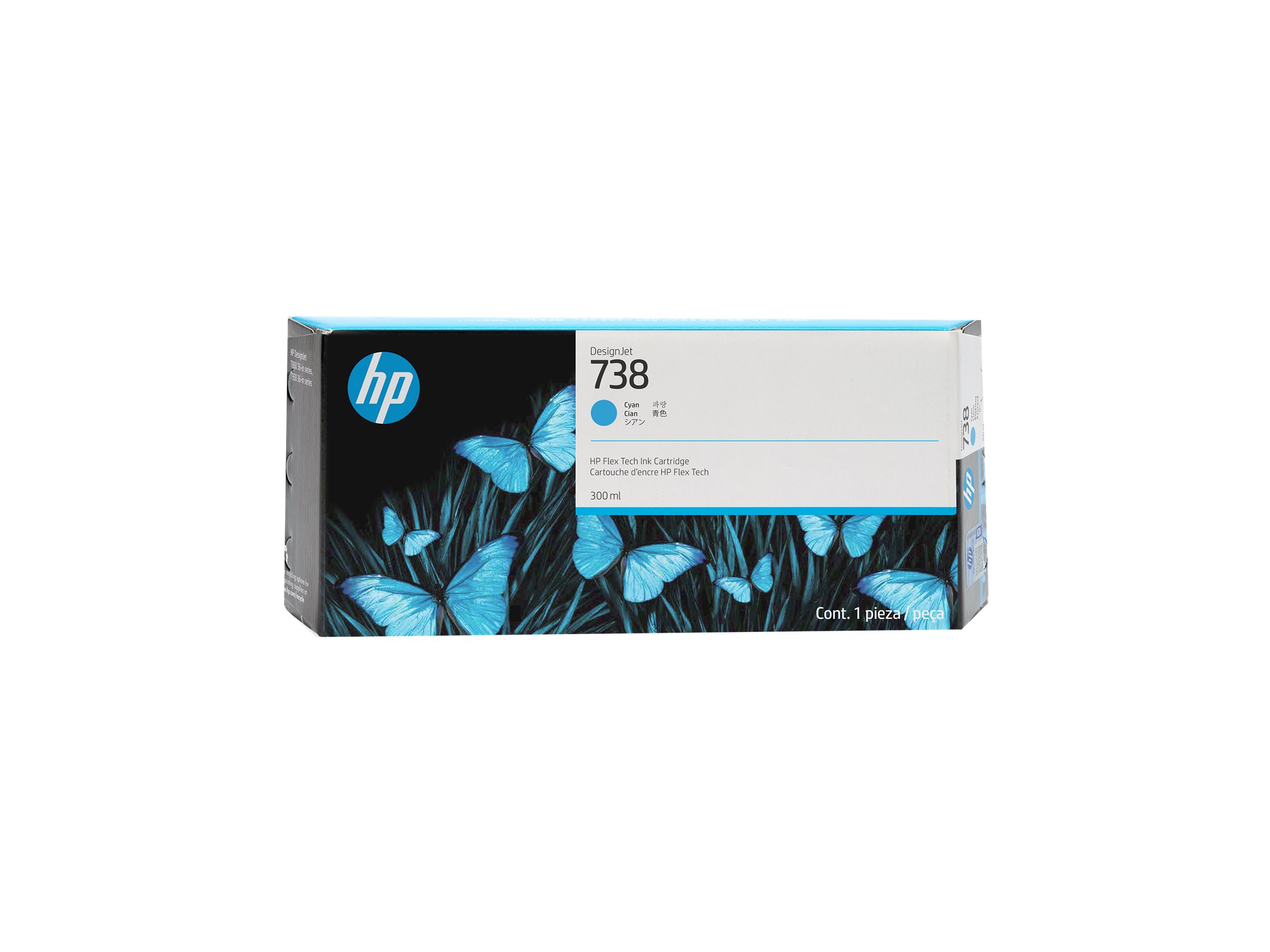 Hp 738 Cyan Original Designjet Ink Cartridge Hp 738 Cyan Original Designjet Ink Cartridge