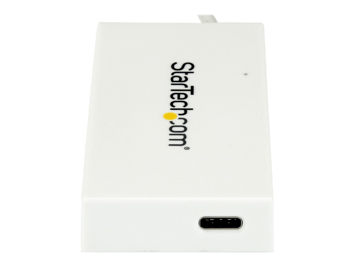 StarTech.com 4 Port USB C Hub with 1x USB-C & 3x USB-A Ports (SuperSpeed 5Gbps), USB Bus Powered, Compact Portable/Laptop USB 3.0 Adapter Hub, USB 3.1 Gen 1/USB 3.2 Gen 1 Type-C Hub, White - Windows/macOS/Linux (HB30C3A1CFBW) - rozbočovač - 4 porty – foto 5